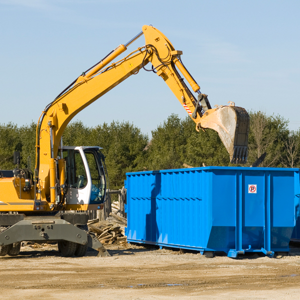 what size residential dumpster rentals are available in Walnut Grove Alabama